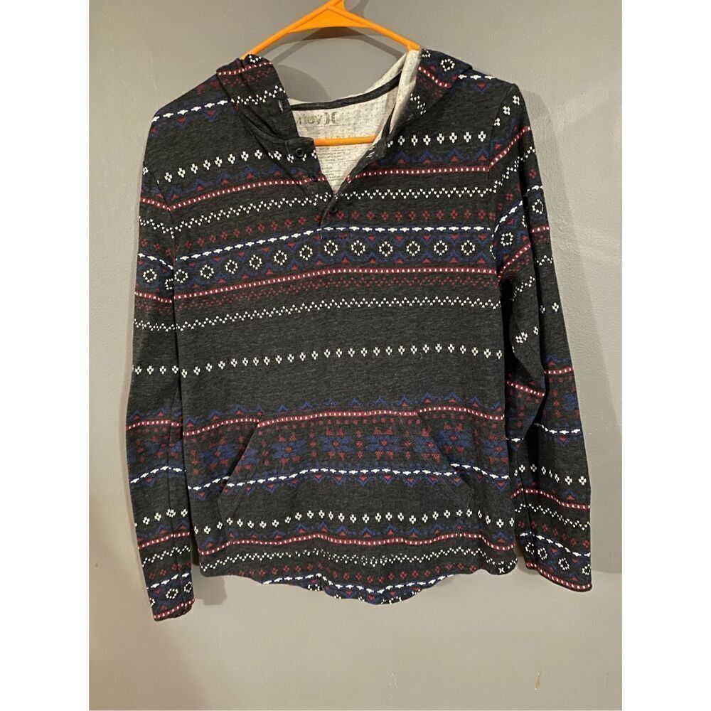 Hurley Button Up Hoodie Size Small